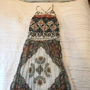 Greecian, halter maxi dress